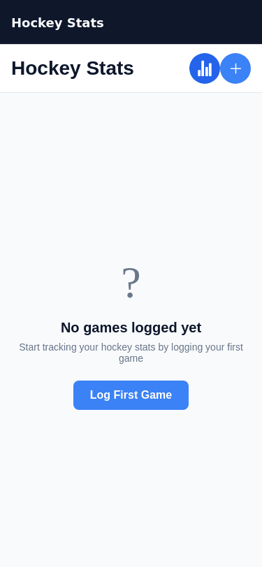 Remixed Hockey Stats Tracker