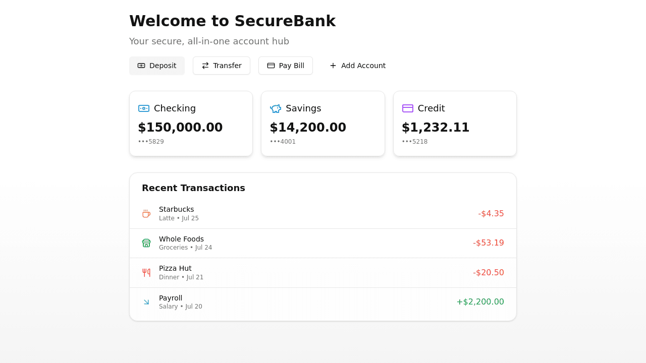 Remixed Solange SecureBank Mobile